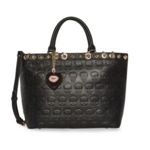 Betsey Johnson "No Brainer" Skull purse tote